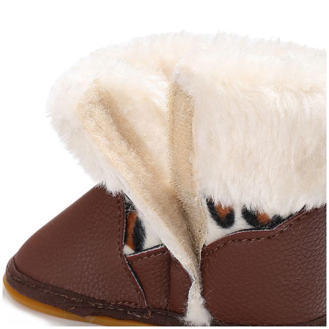 Cizmulite maro pentru fetite - Animal print LIC-406-4-p33
