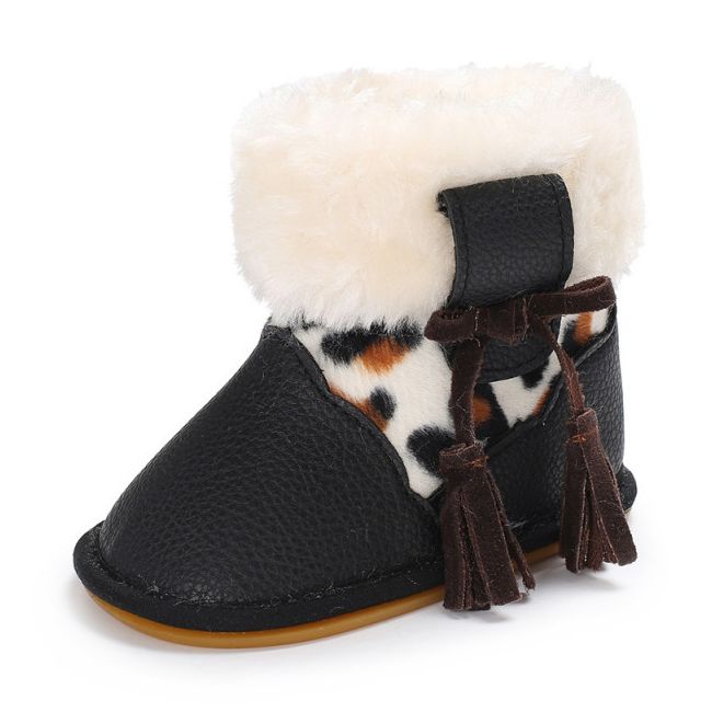 Cizmulite negre pentru fetite - Animal print LIC-406-2-p33