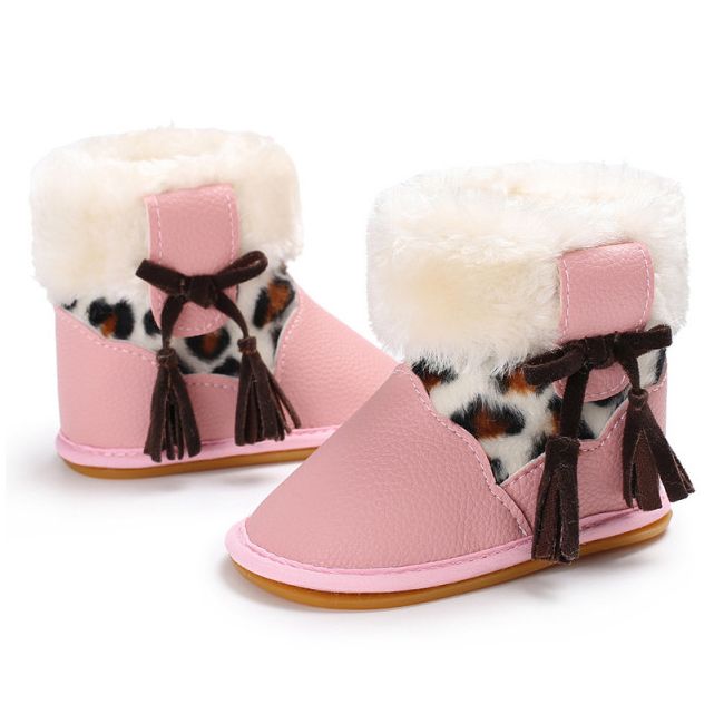 Cizmulite roz pentru fetite - Animal print LIC-406-3-p33