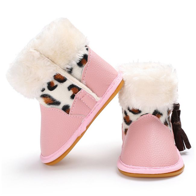 Cizmulite roz pentru fetite - Animal print LIC-406-3-p33