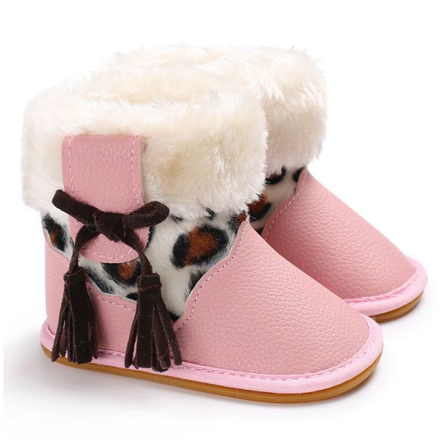 Cizmulite roz pentru fetite - Animal print LIC-406-3-p33