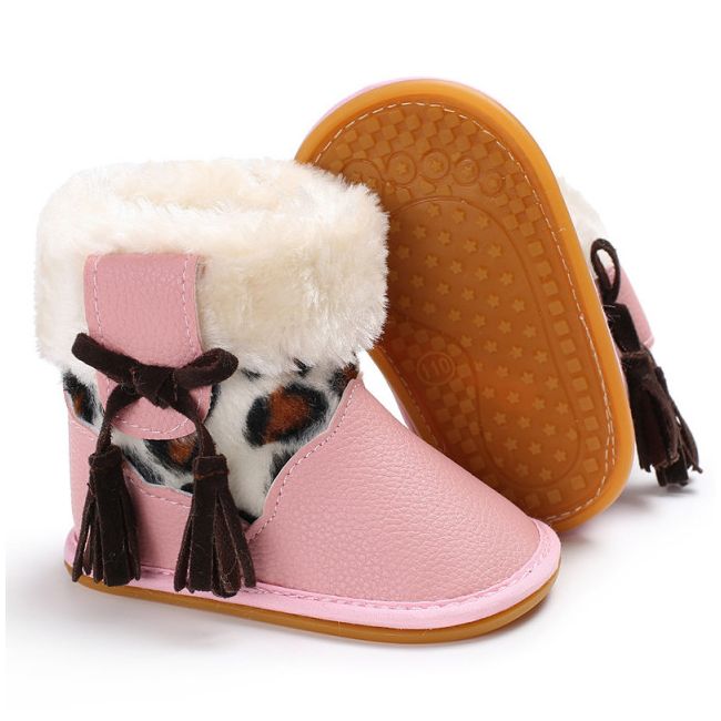 Cizmulite roz pentru fetite - Animal print LIC-406-3-p33