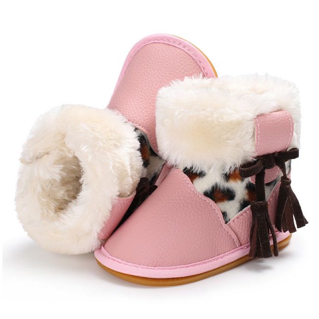 Cizmulite roz pentru fetite - Animal print LIC-406-3-p33