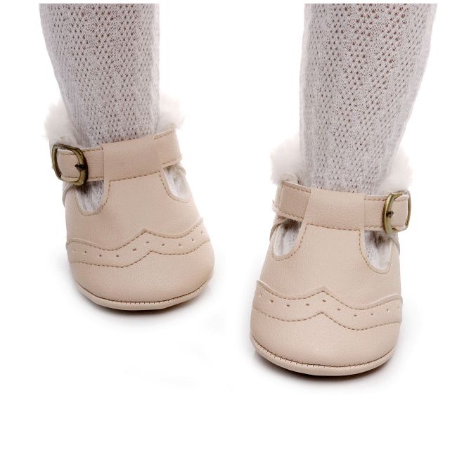 Pantofiori crem imblaniti pentru fetite - Lilly LIB150-3-p29