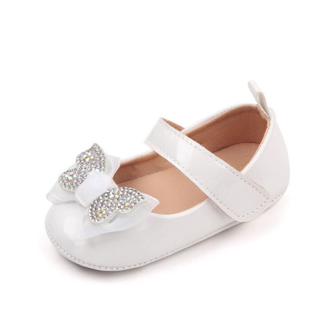 Pantofiori cu fluturas cu strasuri, albi, din lac MDBB3028-3-p8