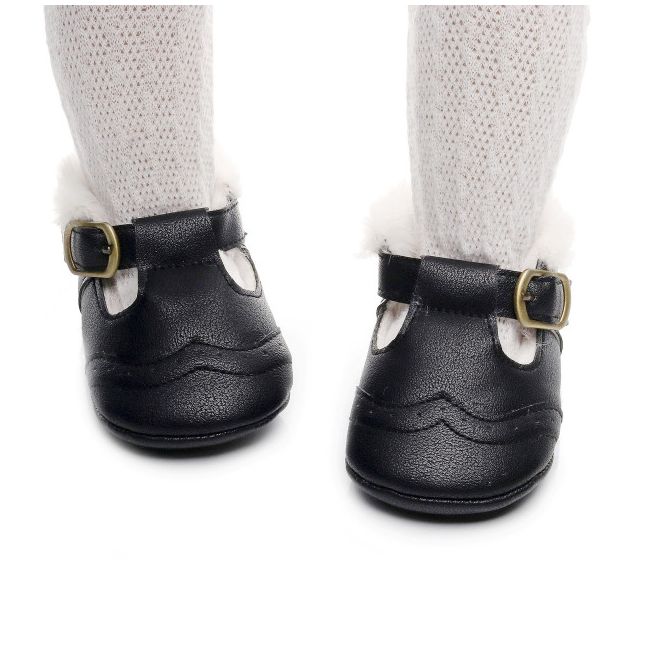 Pantofiori negri imblaniti pentru fetite - Lilly LIB150-1-p9