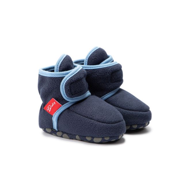 Botosei bleumarine din polar pentru bebelusi LIZYZ1019-3-sa1
