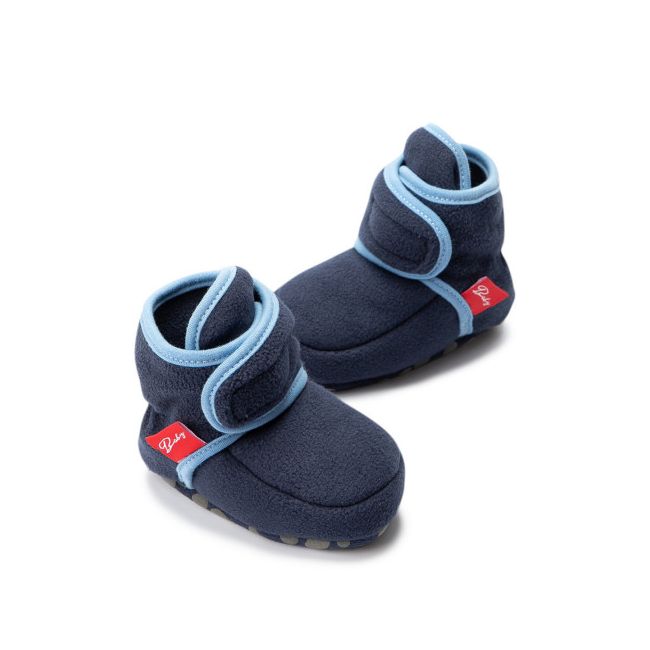 Botosei bleumarine din polar pentru bebelusi LIZYZ1019-3-sa1