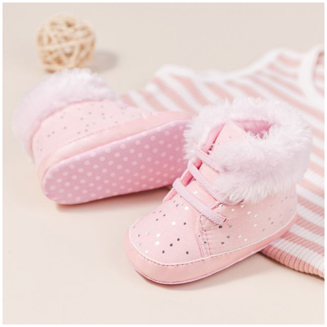 Ghetute roz pentru fetite - shinny (marime disponibila: 3-6 luni (marimea 18 incaltaminte)) mdz2063-1-nw9.3-6 luni (marimea 18 incaltaminte)