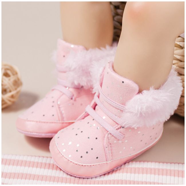 Ghetute roz pentru fetite - shinny (marime disponibila: 6-9 luni (marimea 19 incaltaminte)) mdz2063-1-nw9.6-9 luni (marimea 19 incaltaminte)