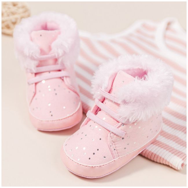 Ghetute roz pentru fetite - shinny (marime disponibila: 6-9 luni (marimea 19 incaltaminte)) mdz2063-1-nw9.6-9 luni (marimea 19 incaltaminte)