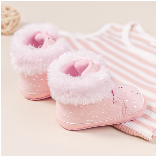 Ghetute roz pentru fetite - shinny (marime disponibila: 6-9 luni (marimea 19 incaltaminte)) mdz2063-1-nw9.6-9 luni (marimea 19 incaltaminte)