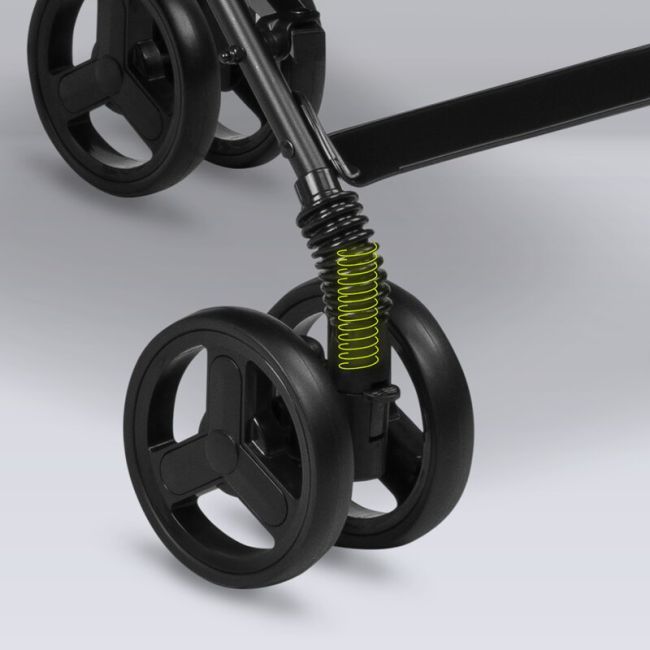 Lionelo - Carucior sport Elia, Cu husa de picioare, Cu plasa de tantari, Conform cu standardul european de securitate EN1888-1, Gri inchis BYNLO-ELIA_GREY_WHITE