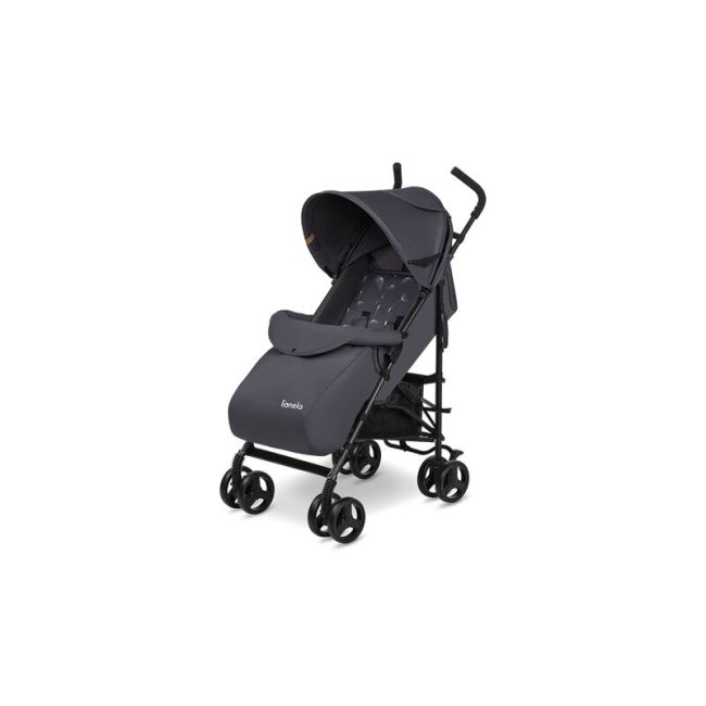 Lionelo - Carucior sport Elia, Cu husa de picioare, Cu plasa de tantari, Conform cu standardul european de securitate EN1888-1, Gri inchis BYNLO-ELIA_GREY_WHITE
