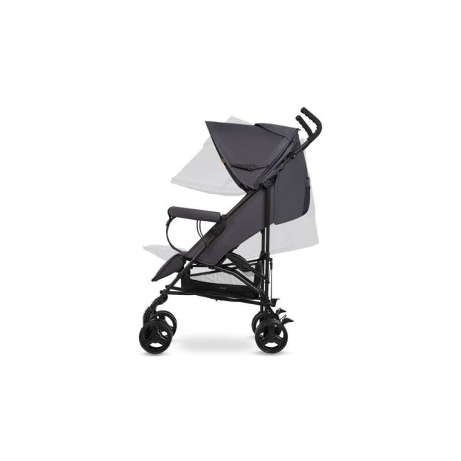 Lionelo - Carucior sport Elia, Cu husa de picioare, Cu plasa de tantari, Conform cu standardul european de securitate EN1888-1, Gri inchis BYNLO-ELIA_GREY_WHITE
