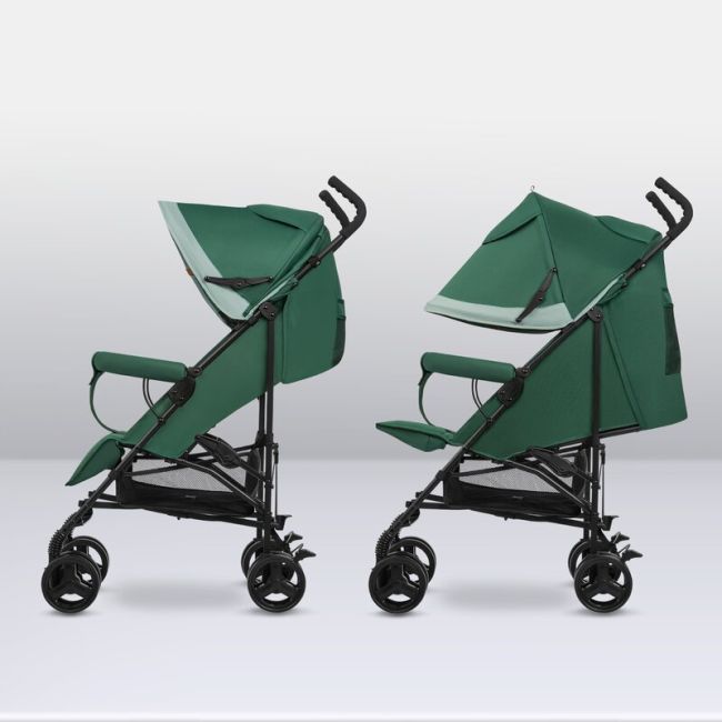 Lionelo - Carucior sport Elia, Cu husa de picioare, Cu plasa de tantari, Conform cu standardul european de securitate EN1888-1, Verde inchis BYNLO-ELIA_GREEN_FOREST