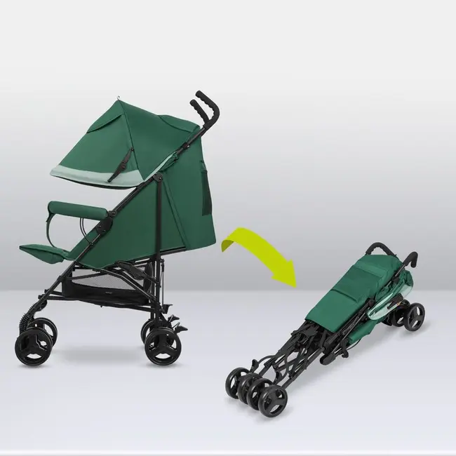 Lionelo - Carucior sport Elia, Cu husa de picioare, Cu plasa de tantari, Conform cu standardul european de securitate EN1888-1, Verde inchis BYNLO-ELIA_GREEN_FOREST