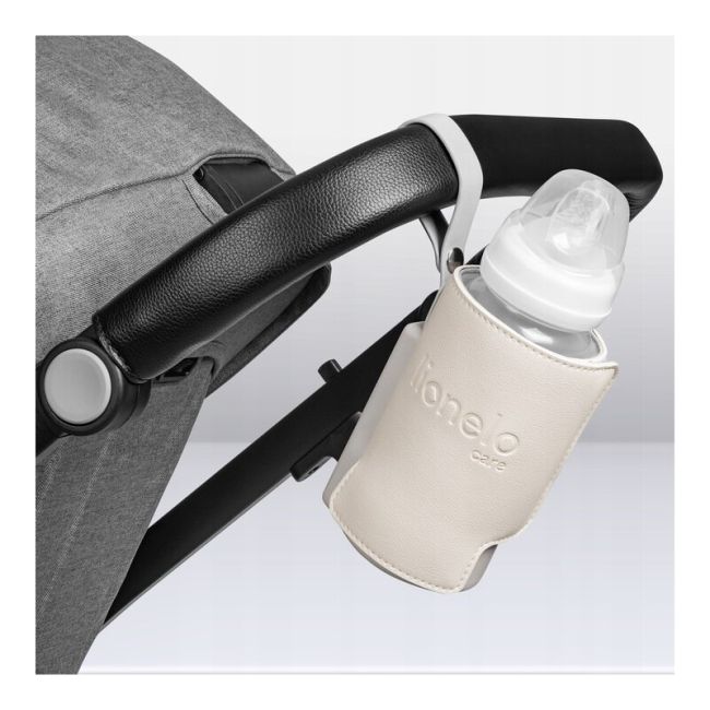 Lionelo - Incalzitor biberoane ThermUp Go Plus, Portabil, Cu aspect elegant, Temperatura constanta pana la 24 h, Incarcare USB, Bej BYNLOC-THERMUP_GO_PLUS_BEIGE_SAND