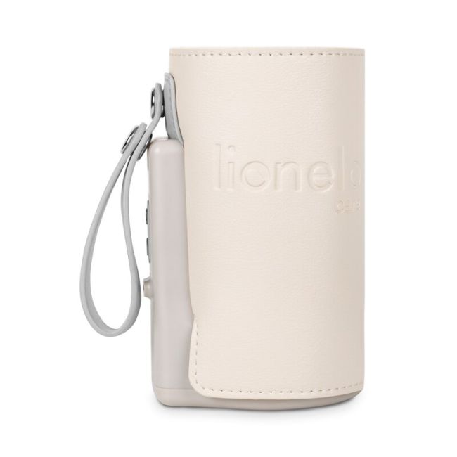 Lionelo - Incalzitor biberoane ThermUp Go Plus, Portabil, Cu aspect elegant, Temperatura constanta pana la 24 h, Incarcare USB, Bej BYNLOC-THERMUP_GO_PLUS_BEIGE_SAND