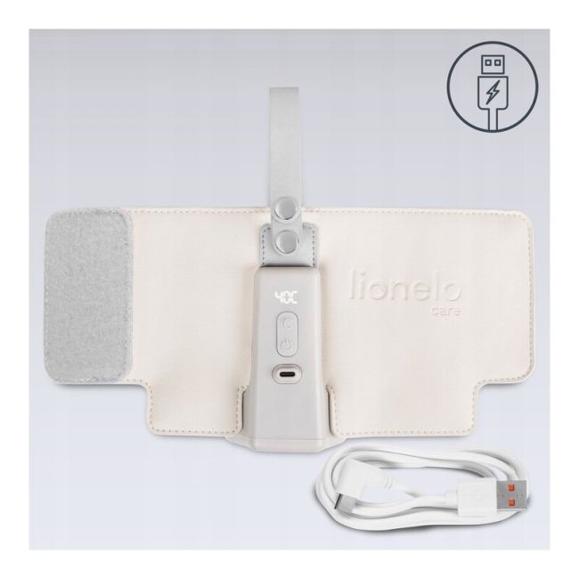 Lionelo - Incalzitor biberoane ThermUp Go Plus, Portabil, Cu aspect elegant, Temperatura constanta pana la 24 h, Incarcare USB, Bej BYNLOC-THERMUP_GO_PLUS_BEIGE_SAND