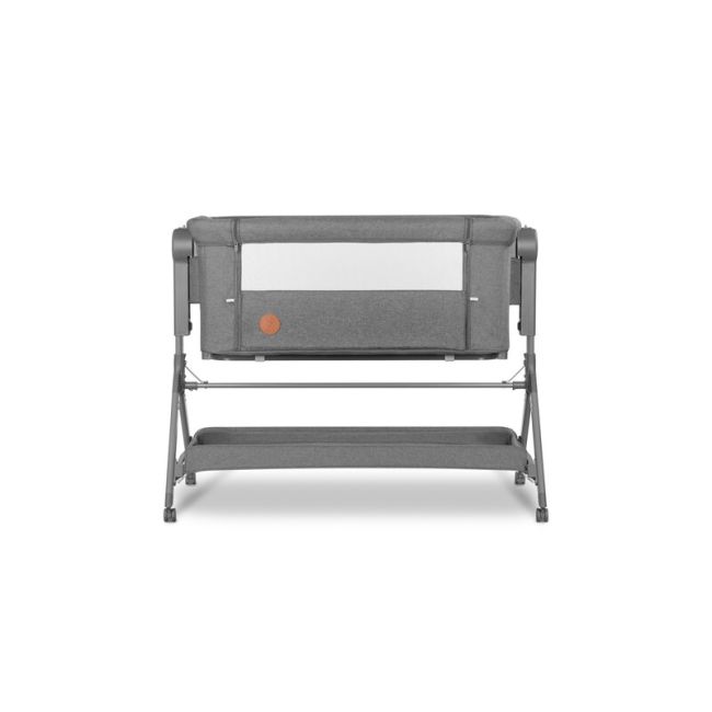 Lionelo - Patut co-sleeper Leonie Plus, Pliabil, Cu sistem de leganare, Cu setare unghiulara, Reglabil in 6 pozitii pe inaltime, Conform cu standardele europeane de securitate EN1130 si EN16890, Gri BYNLO-LEONIE_PLUS_GREY_STONE