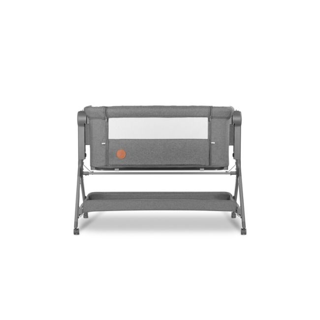 Lionelo - Patut co-sleeper Leonie Plus, Pliabil, Cu sistem de leganare, Cu setare unghiulara, Reglabil in 6 pozitii pe inaltime, Conform cu standardele europeane de securitate EN1130 si EN16890, Gri BYNLO-LEONIE_PLUS_GREY_STONE