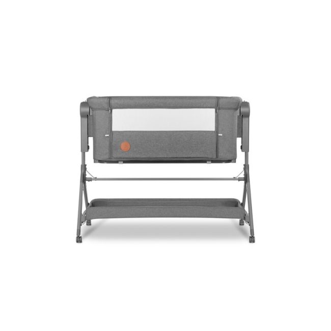 Lionelo - Patut co-sleeper Leonie Plus, Pliabil, Cu sistem de leganare, Cu setare unghiulara, Reglabil in 6 pozitii pe inaltime, Conform cu standardele europeane de securitate EN1130 si EN16890, Gri BYNLO-LEONIE_PLUS_GREY_STONE