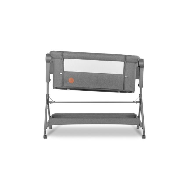 Lionelo - Patut co-sleeper Leonie Plus, Pliabil, Cu sistem de leganare, Cu setare unghiulara, Reglabil in 6 pozitii pe inaltime, Conform cu standardele europeane de securitate EN1130 si EN16890, Gri BYNLO-LEONIE_PLUS_GREY_STONE