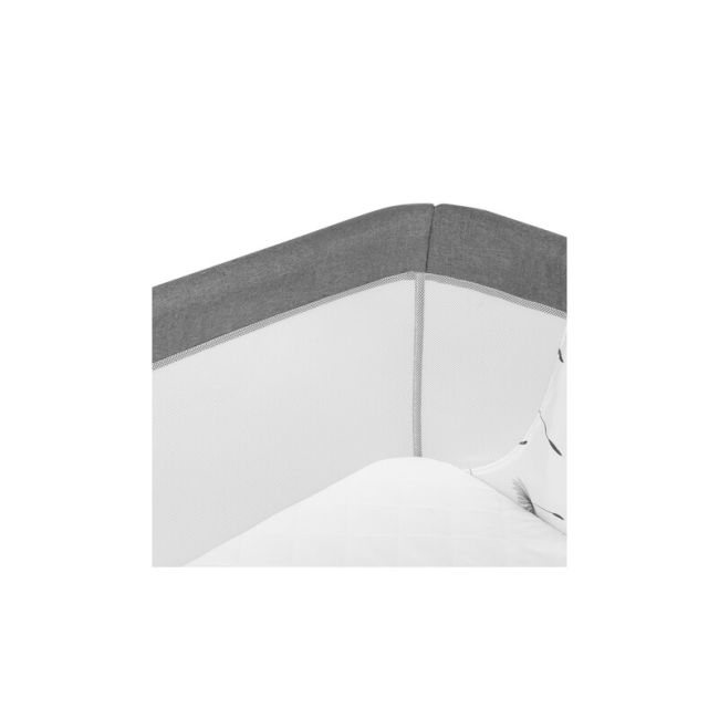 Lionelo - Patut co-sleeper Leonie Plus, Pliabil, Cu sistem de leganare, Cu setare unghiulara, Reglabil in 6 pozitii pe inaltime, Conform cu standardele europeane de securitate EN1130 si EN16890, Gri BYNLO-LEONIE_PLUS_GREY_STONE