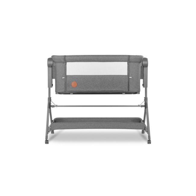 Lionelo - Patut co-sleeper Leonie Plus, Pliabil, Cu sistem de leganare, Cu setare unghiulara, Reglabil in 6 pozitii pe inaltime, Conform cu standardele europeane de securitate EN1130 si EN16890, Gri BYNLO-LEONIE_PLUS_GREY_STONE