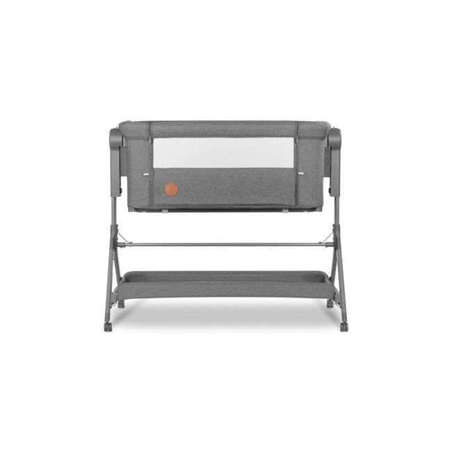 Lionelo - Patut co-sleeper Leonie Plus, Pliabil, Cu sistem de leganare, Cu setare unghiulara, Reglabil in 6 pozitii pe inaltime, Conform cu standardele europeane de securitate EN1130 si EN16890, Gri BYNLO-LEONIE_PLUS_GREY_STONE