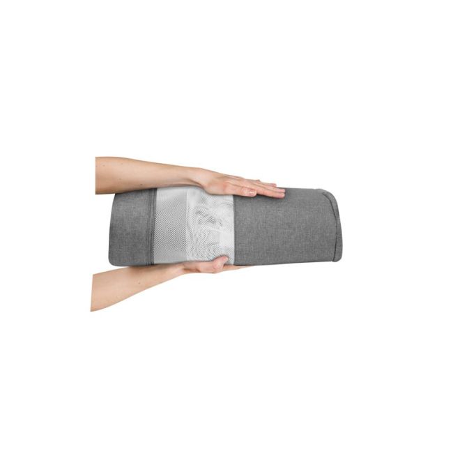 Lionelo - Patut co-sleeper Leonie Plus, Pliabil, Cu sistem de leganare, Cu setare unghiulara, Reglabil in 6 pozitii pe inaltime, Conform cu standardele europeane de securitate EN1130 si EN16890, Gri BYNLO-LEONIE_PLUS_GREY_STONE