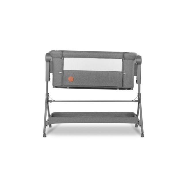Lionelo - Patut co-sleeper Leonie Plus, Pliabil, Cu sistem de leganare, Cu setare unghiulara, Reglabil in 6 pozitii pe inaltime, Conform cu standardele europeane de securitate EN1130 si EN16890, Gri BYNLO-LEONIE_PLUS_GREY_STONE