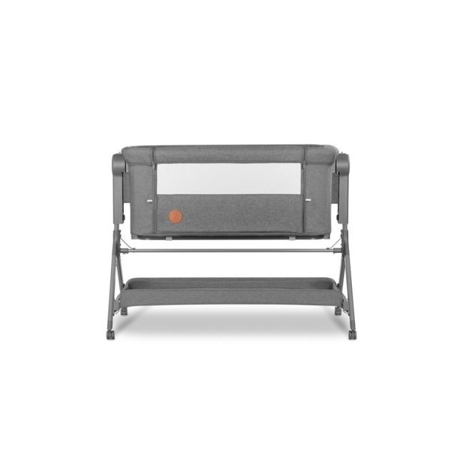 Lionelo - Patut co-sleeper Leonie Plus, Pliabil, Cu sistem de leganare, Cu setare unghiulara, Reglabil in 6 pozitii pe inaltime, Conform cu standardele europeane de securitate EN1130 si EN16890, Gri BYNLO-LEONIE_PLUS_GREY_STONE
