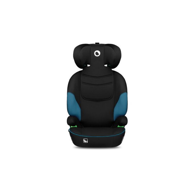 Lionelo - Scaun auto Lars i-Size, Cu tetiera reglabila in 10 pozitii, Cu pozitionare spre sensul de mers, 15-36 Kg, 100-150 cm, Conform cu standardul european de securitate ECE R129/03, Negru/Albastru BYNLO-LARS_I-SIZE_GREEN_TURQUOISE