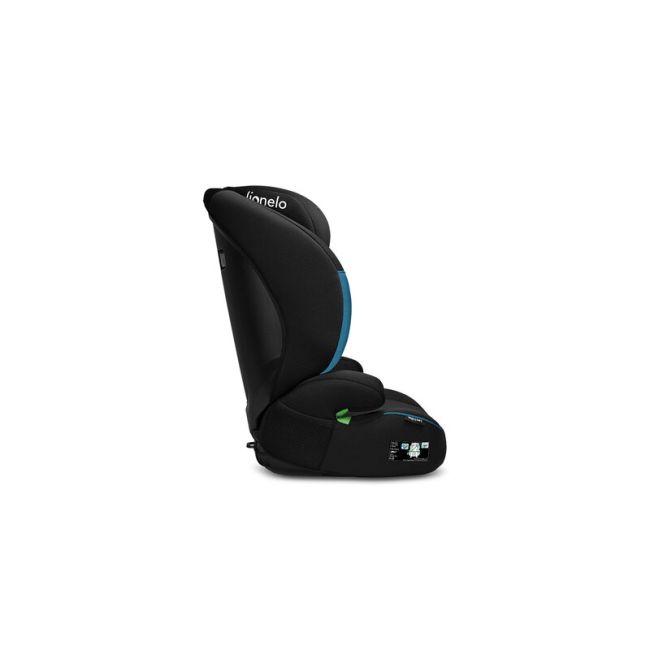 Lionelo - Scaun auto Lars i-Size, Cu tetiera reglabila in 10 pozitii, Cu pozitionare spre sensul de mers, 15-36 Kg, 100-150 cm, Conform cu standardul european de securitate ECE R129/03, Negru/Albastru BYNLO-LARS_I-SIZE_GREEN_TURQUOISE