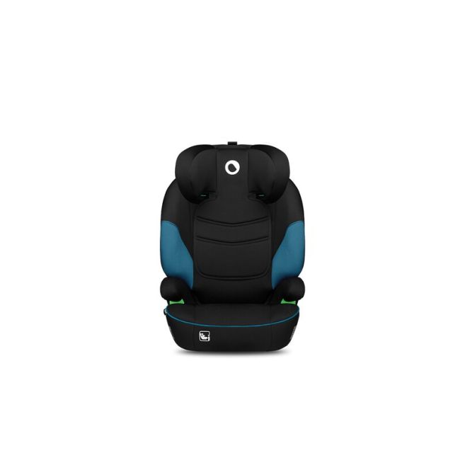 Lionelo - Scaun auto Lars i-Size, Cu tetiera reglabila in 10 pozitii, Cu pozitionare spre sensul de mers, 15-36 Kg, 100-150 cm, Conform cu standardul european de securitate ECE R129/03, Negru/Albastru BYNLO-LARS_I-SIZE_GREEN_TURQUOISE