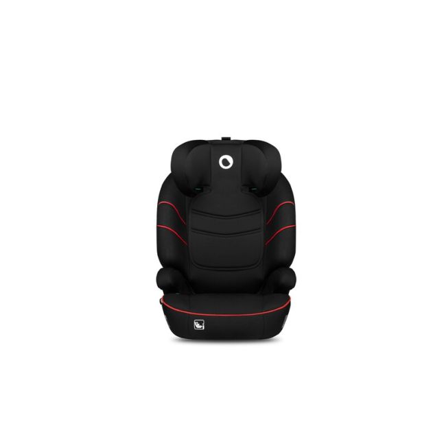Lionelo - Scaun auto Lars i-Size, Cu tetiera reglabila in 10 pozitii, Cu pozitionare spre sensul de mers, 15-36 Kg, 100-150 cm, Conform cu standardul european de securitate ECE R129/03, Negru/Rosu BYNLO-LARS_I-SIZE_SPORTY_BLACK_RED