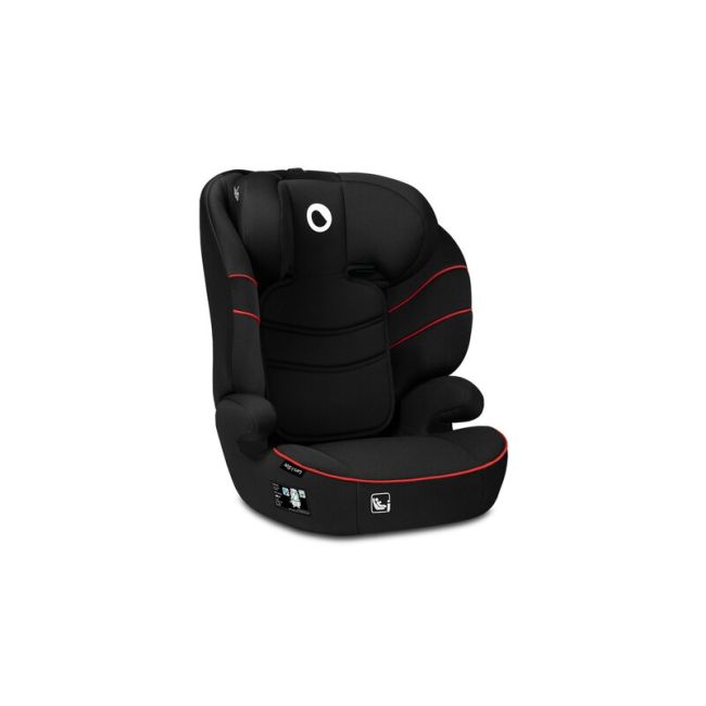 Lionelo - Scaun auto Lars i-Size, Cu tetiera reglabila in 10 pozitii, Cu pozitionare spre sensul de mers, 15-36 Kg, 100-150 cm, Conform cu standardul european de securitate ECE R129/03, Negru/Rosu BYNLO-LARS_I-SIZE_SPORTY_BLACK_RED
