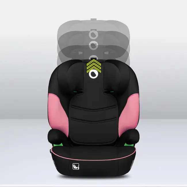 Lionelo - Scaun auto Lars i-Size, Cu tetiera reglabila in 10 pozitii, Cu pozitionare spre sensul de mers, 15-36 Kg, 100-150 cm, Conform cu standardul european de securitate ECE R129/03, Roz BYNLO-LARS_I-SIZE_PINK_BABY