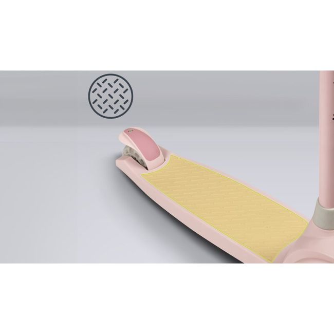 Lionelo - Trotineta pentru copii, Jessy, Pliabila, Pana la 50 Kg, Cu design ergonomic, Cu lumini LED, 56 x 26 x 67-82 cm, 3 ani+, Roz BYNLOE-JESSY_PINK_ROSE