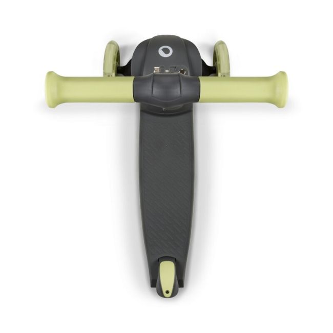 Lionelo - Trotineta pentru copii, Jessy, Pliabila, Pana la 50 Kg, Cu design ergonomic, Cu lumini LED, 56 x 26 x 67-82 cm, 3 ani+, Verde BYNLOE-JESSY_GREY_GREEN