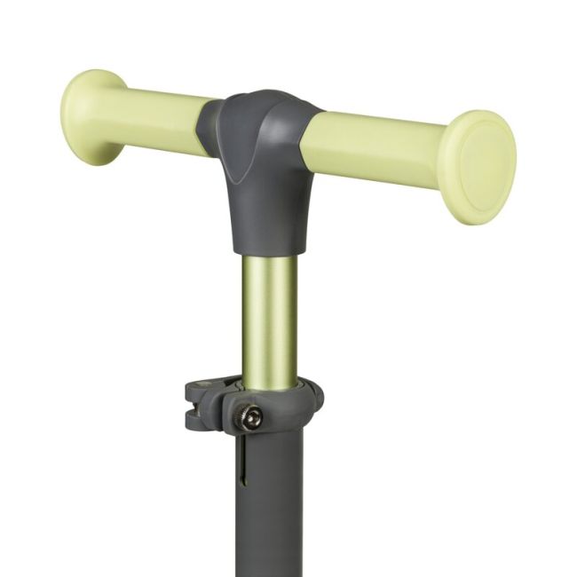 Lionelo - Trotineta pentru copii, Jessy, Pliabila, Pana la 50 Kg, Cu design ergonomic, Cu lumini LED, 56 x 26 x 67-82 cm, 3 ani+, Verde BYNLOE-JESSY_GREY_GREEN