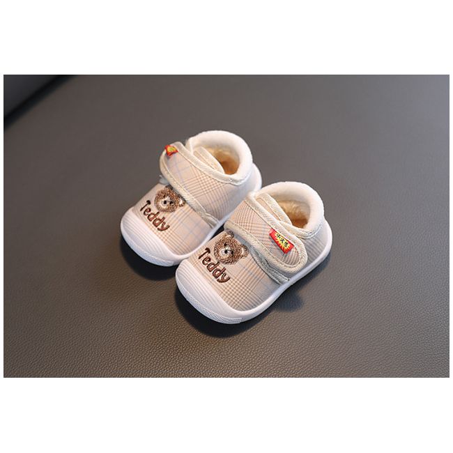 Pantofi imblaniti in carouri crem - Teddy MDBY2329-3-sa45