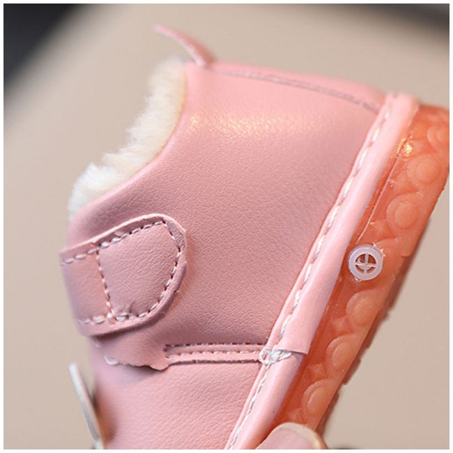 Pantofi roz imblaniti - mouse (marime disponibila: 3-6 luni (marimea 18 incaltaminte)) mdhyw15-2-bo4.3-6 luni (marimea 18 incaltaminte)