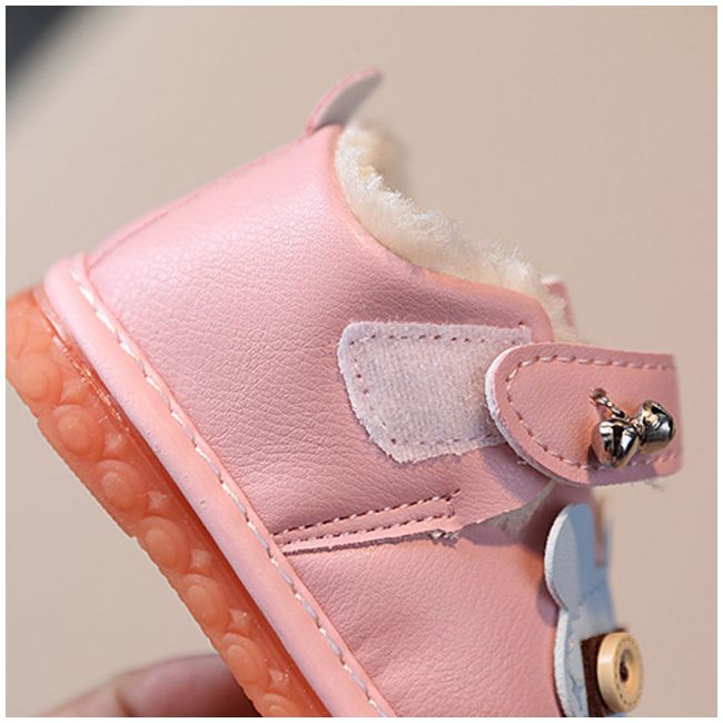 Pantofi roz imblaniti - mouse (marime disponibila: 3-6 luni (marimea 18 incaltaminte)) mdhyw15-2-bo4.3-6 luni (marimea 18 incaltaminte)