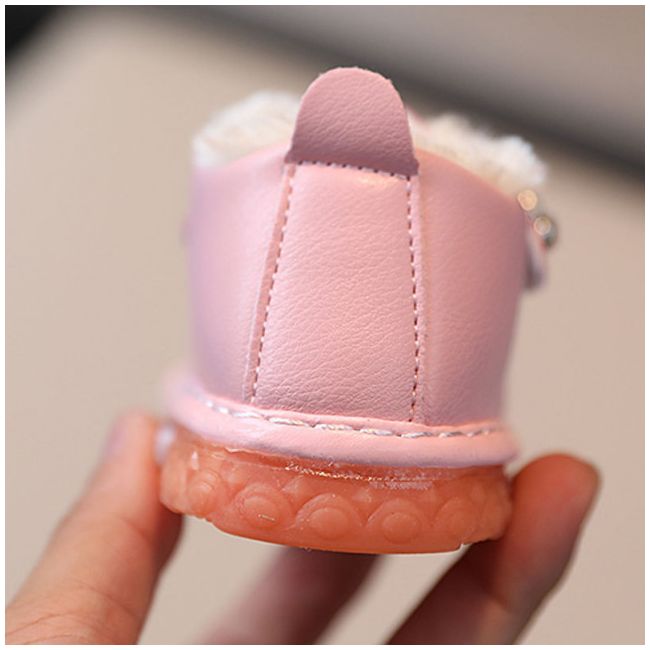 Pantofi roz imblaniti - mouse (marime disponibila: 3-6 luni (marimea 18 incaltaminte)) mdhyw15-2-bo4.3-6 luni (marimea 18 incaltaminte)