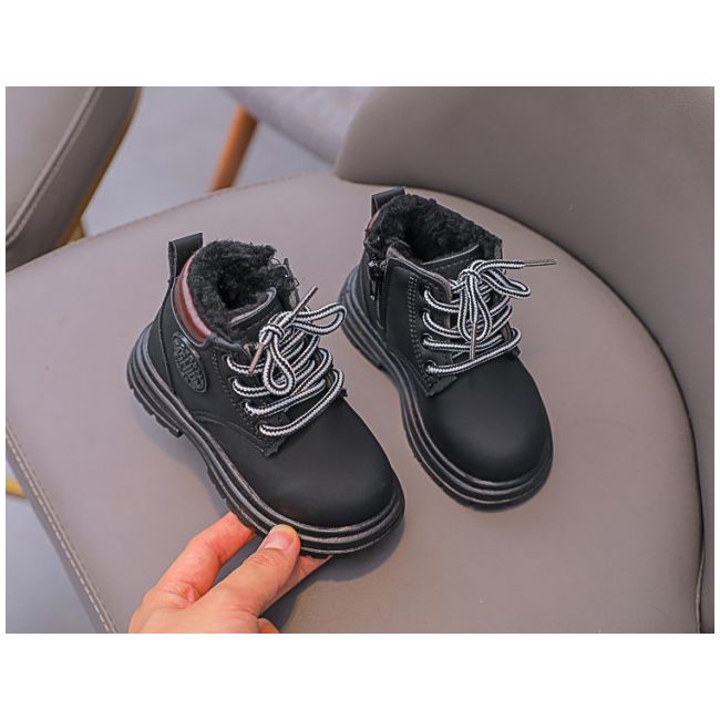 Ghete imblanite negre - fashion (marime disponibila: marimea 24) mbfl333-2-de4.marimea 24