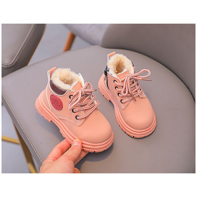 Ghete imblanite roz somon - fashion (marime disponibila: marimea 22) mdfl333-4-de4.marimea 22