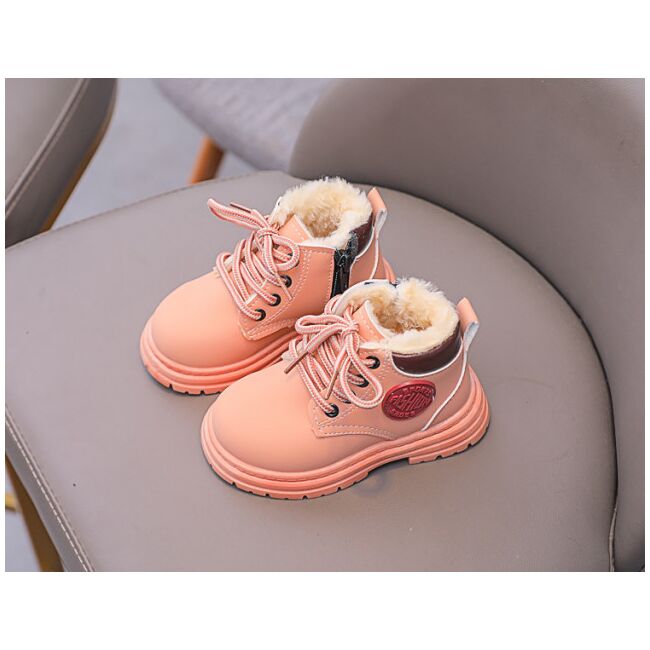 Ghete imblanite roz somon - fashion (marime disponibila: marimea 22) mdfl333-4-de4.marimea 22